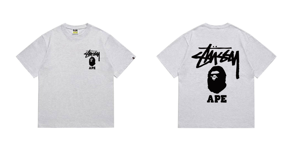 BAPE Stussy Graphic Short-Sleeve T-Shirt — comparison