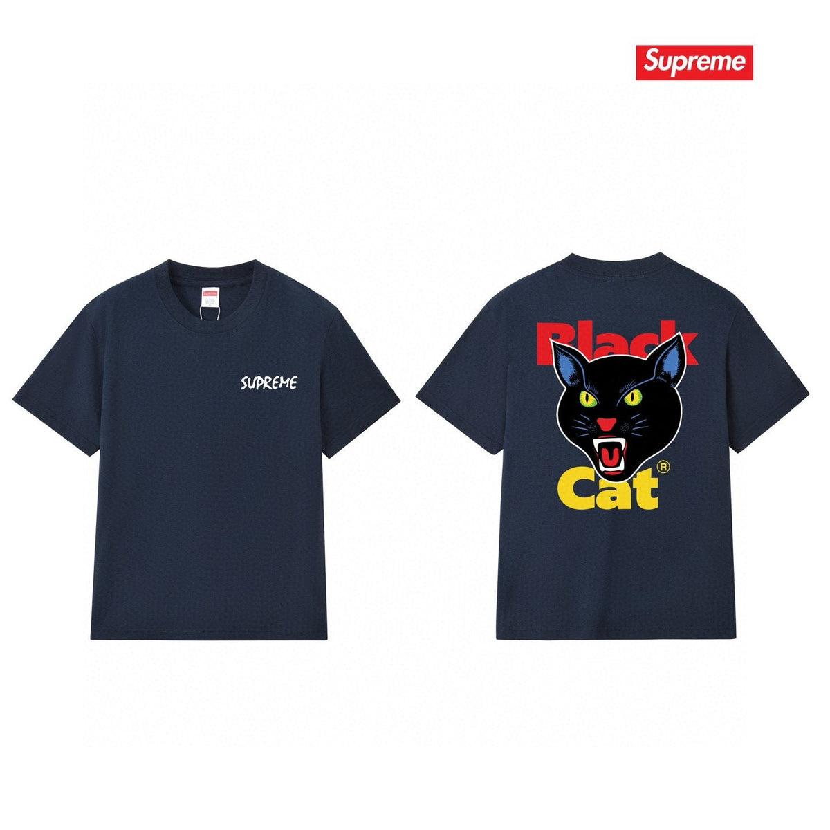 Supreme Cat Head Graphic Short-Sleeve T-Shirt — comparison
