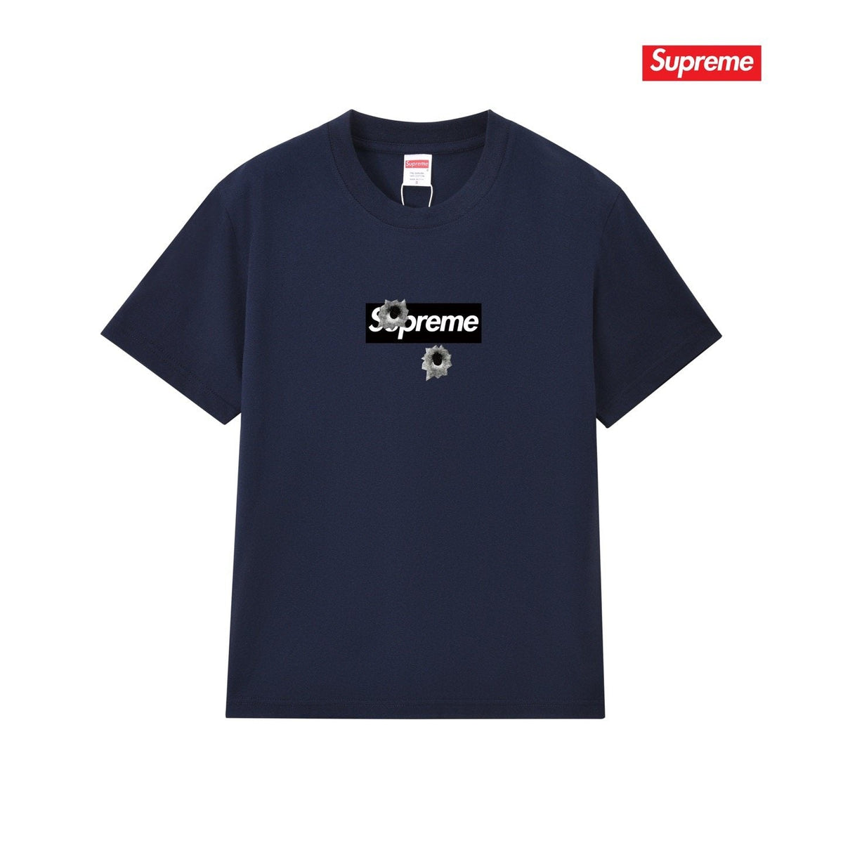 Supreme Bullet Hole Graphic T-Shirt — front