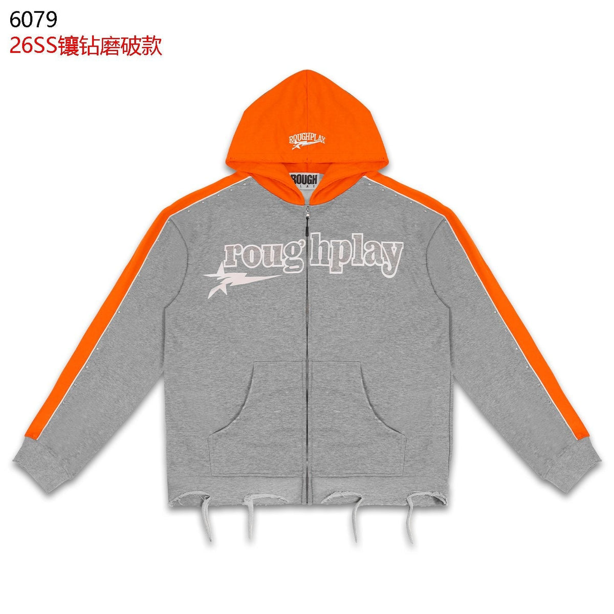 Rough Play Lightning Colorblock Zip Hoodie — front