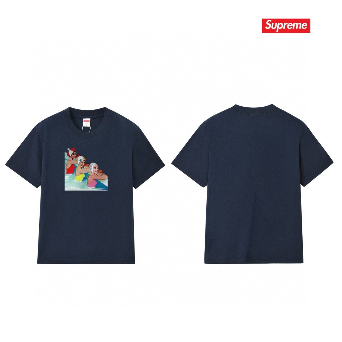 Supreme Swimmer Pool Graphic T-Shirt — comparison