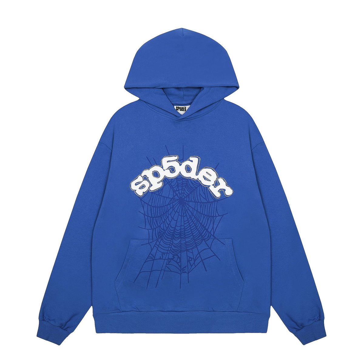 Sp5der Spiderweb Graphic Pullover Hoodie — front